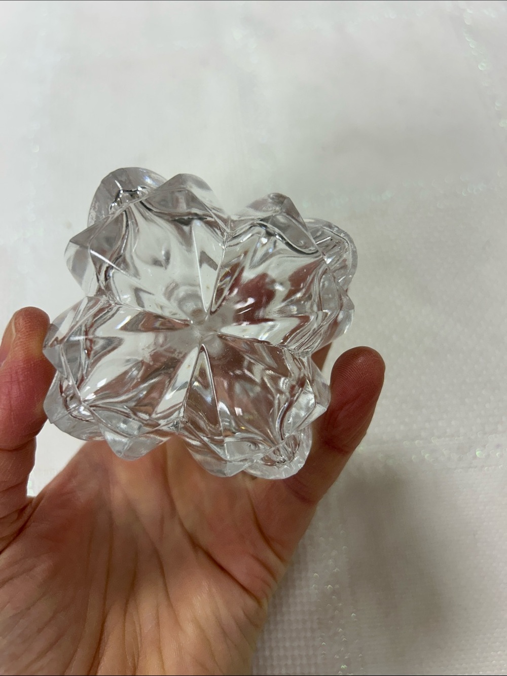 Clear Glass Decorative Perfume Bottle - Clear image 2